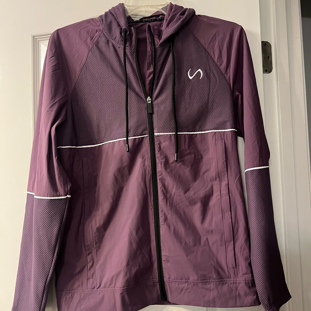 TLF take life further plum lightweight jacket size M